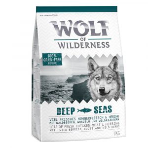 25 % Rabatt auf 2 x 1 kg Wolf of Wilderness Trockenfutter! - Deep Seas - Hering