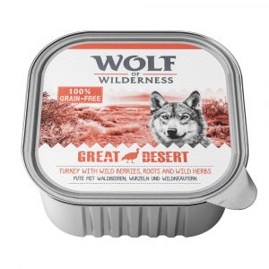 Sparpaket Wolf of Wilderness Adult 24 x 300 g   - Great Desert - Pute