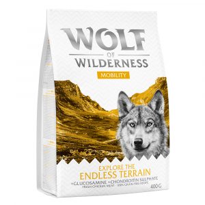 Wolf of Wilderness – Premium Hirschohren Jetzt probieren: Trockenfutter "Mobility" - Huhn (400 g)