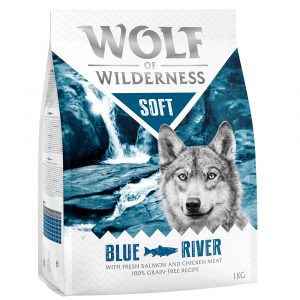 25 % Rabatt auf 2 x 1 kg Wolf of Wilderness Trockenfutter! SOFT Blue River - Lachs (halbfeucht)