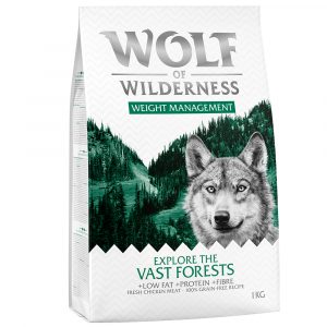 25 % Rabatt auf 2 x 1 kg Wolf of Wilderness Trockenfutter! - Explore The Vast Forests - Weight Management