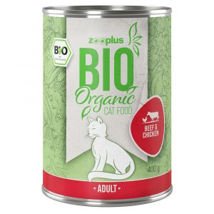 Sparpaket zooplus Bio Adult 24 x 400 g - Bio Rind & Bio Huhn