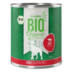 22 + 2 gratis! zooplus Bio 24 x 800 g   - Bio-Rind mit Bio-Apfel & Bio-Birne