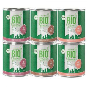 zooplus Bio Getreidefrei Mixpaket  - 6 x 800 g: Ente/Süßkartoffel