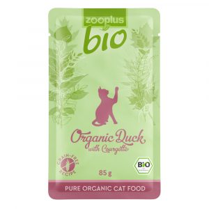 Probierpaket: zooplus Bio 6 x 85 g - Bio Ente mit Bio Zucchini (Megapack 6x85g)