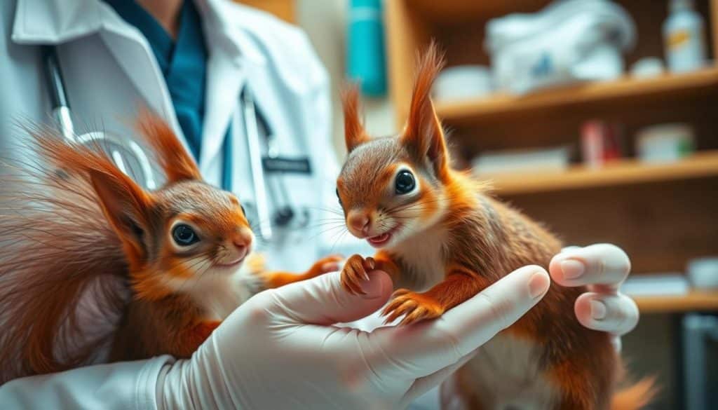 Eichhörnchen Gesundheitscheck
