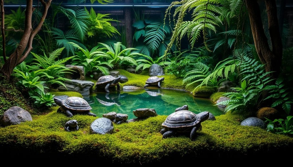 Terrarium einrichten für Schildkröten