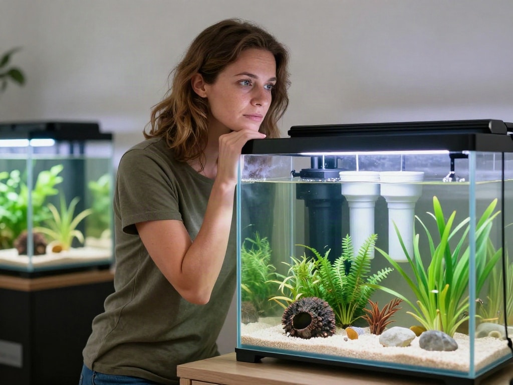 Aquarium einrichten