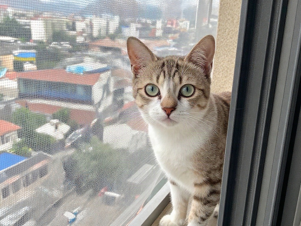 Katze Balkon sichern