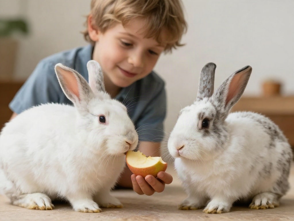 Kaninchen dürfen Obst