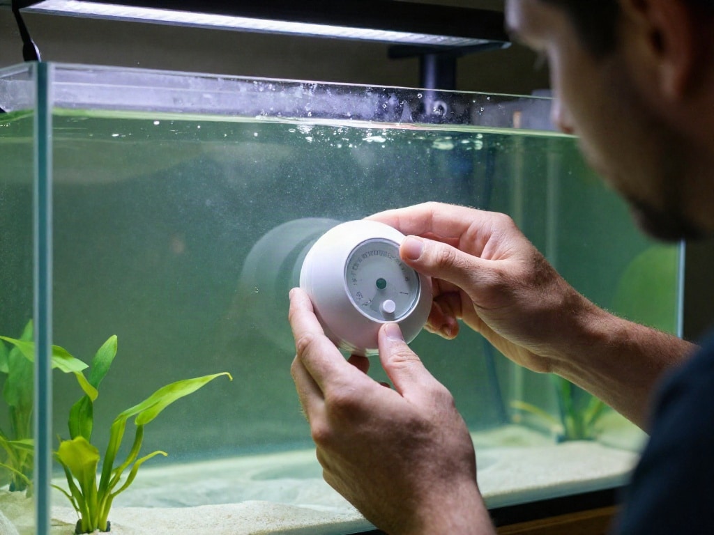 Aquarium grünes Wasser