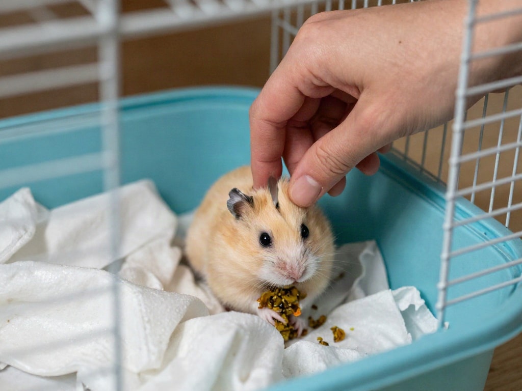 Hamster Gehege reinigen