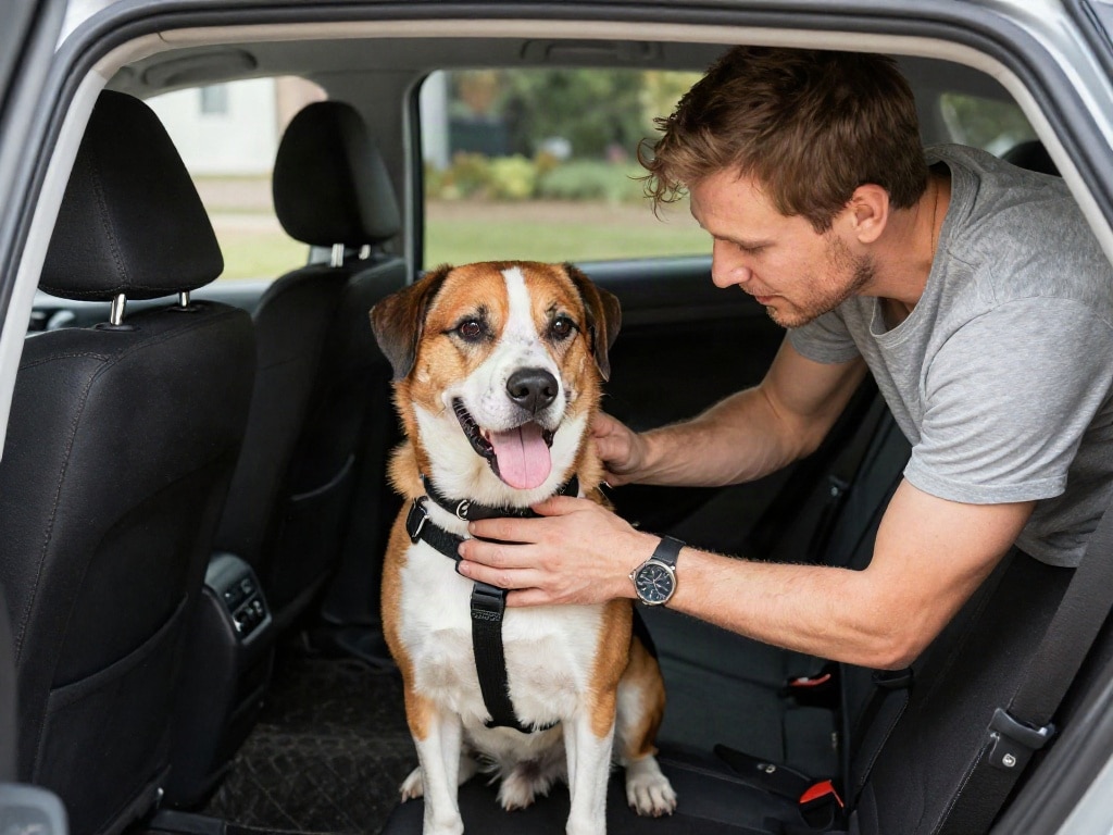 Haustier im Auto