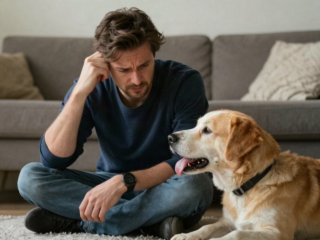 Hund erbricht