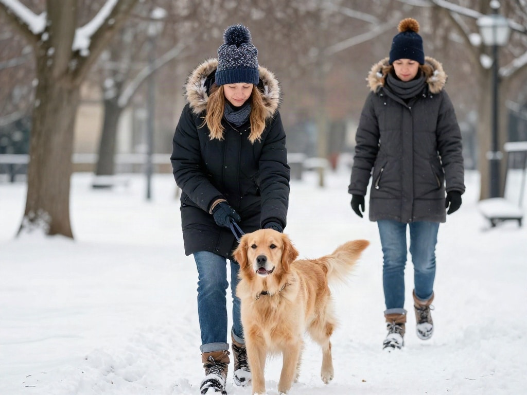 Hund im Winter