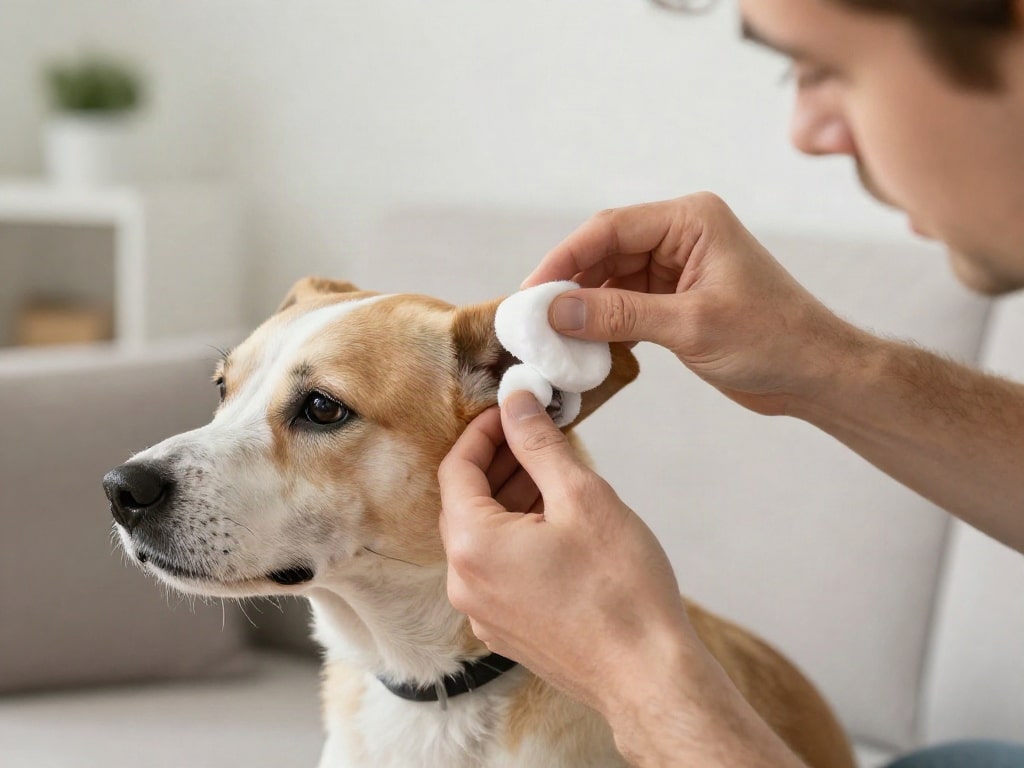 Ohren reinigen Hund