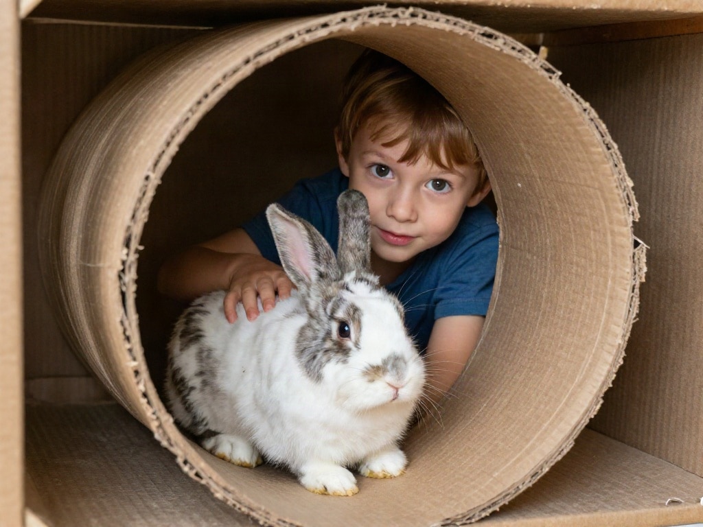 Kaninchen beschäftigen