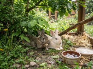 Kaninchen im Sommer