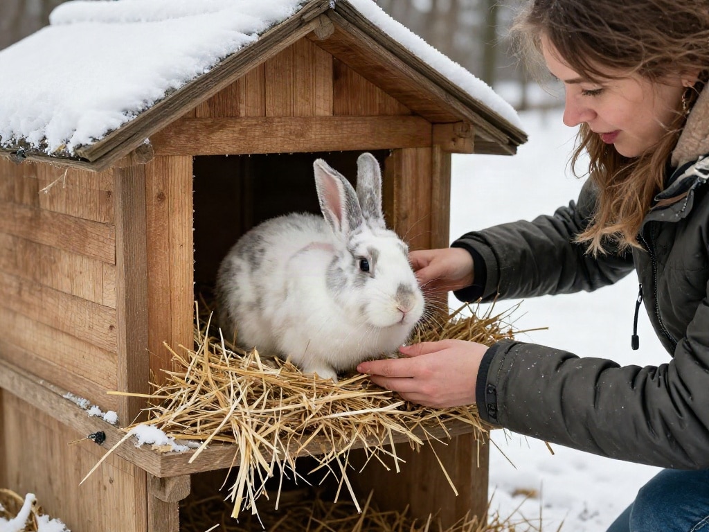 Kaninchen im Winter