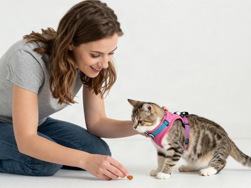 Katze Geschirr gewöhnen