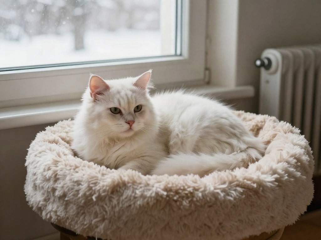 Katze im Winter
