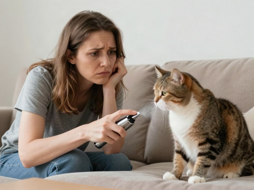 Katze markiert