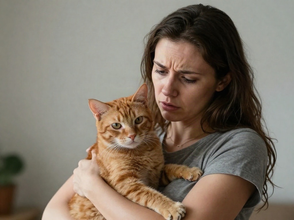 Katze nimmt ab