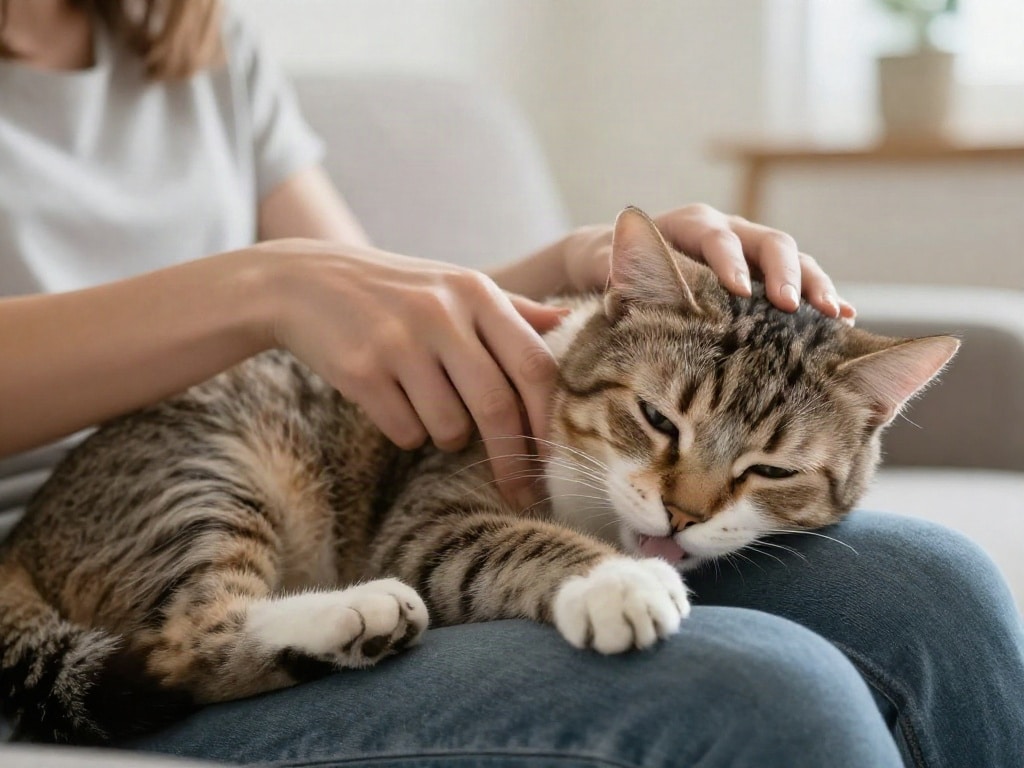 Katze tretelt