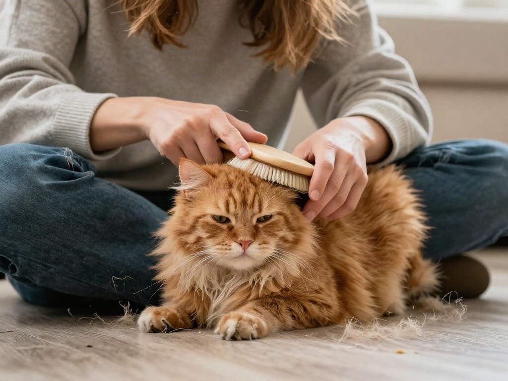 Katze verliert viel Fell