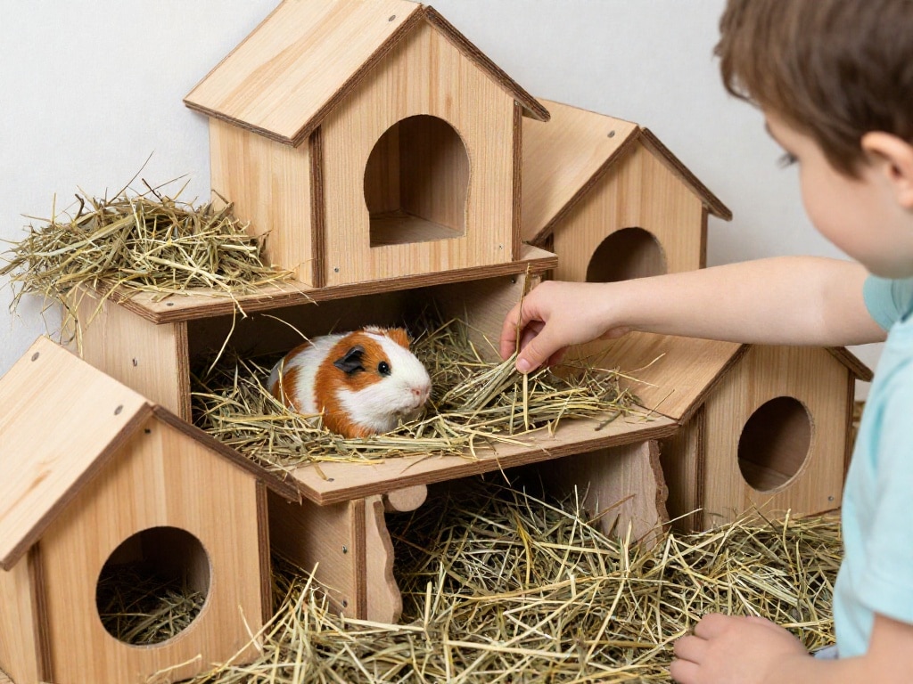 Meerschweinchen beschäftigen