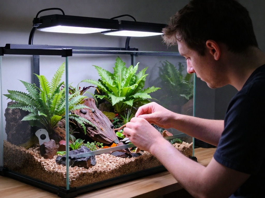 Terrarium einrichten